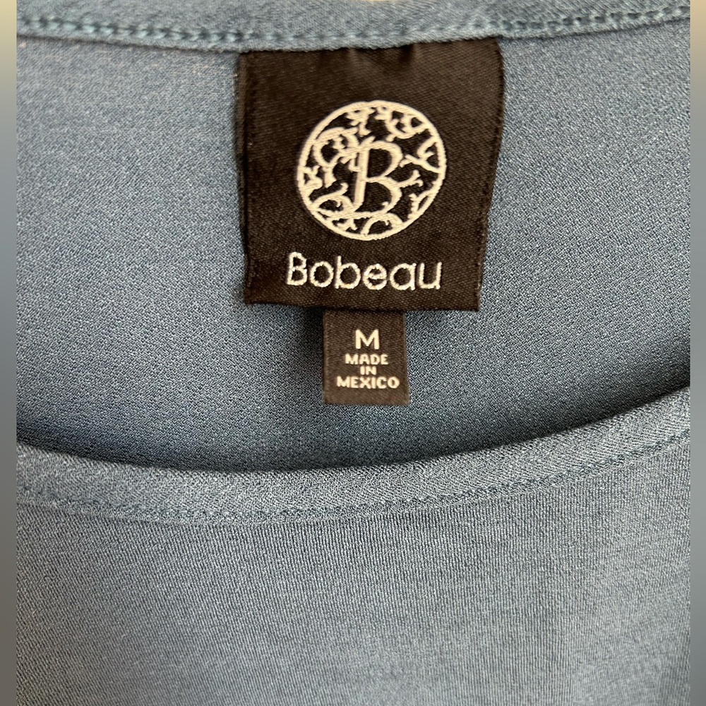 Bobeau Teal Gathered Waist Dolman Sleeve Blouse Size M - Picture 3 of 3